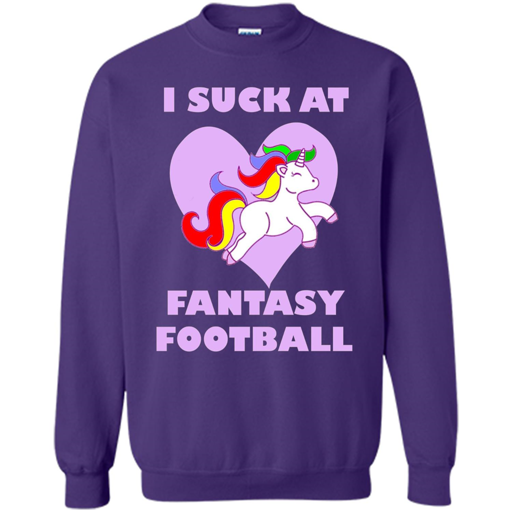 I Suck At Fantasy Football T-shirt Purple