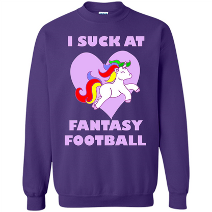 I Suck At Fantasy Football T-shirt Purple