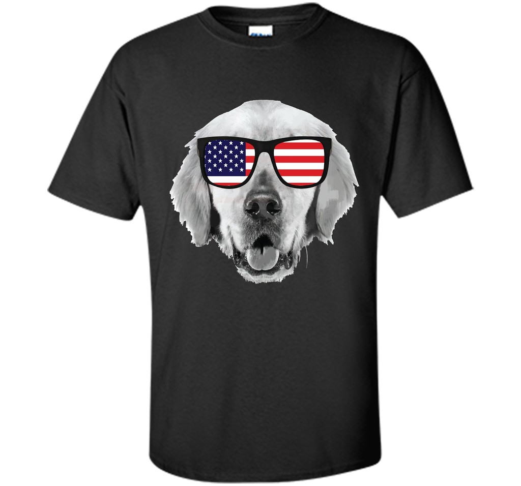 Labor Day T shirt USA Patriotic Dog Pappy American Flag cool shirt Black