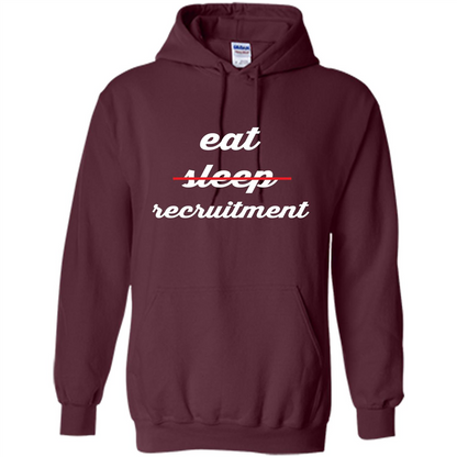 Eat Sleep Recruitment T-shirt Maroon