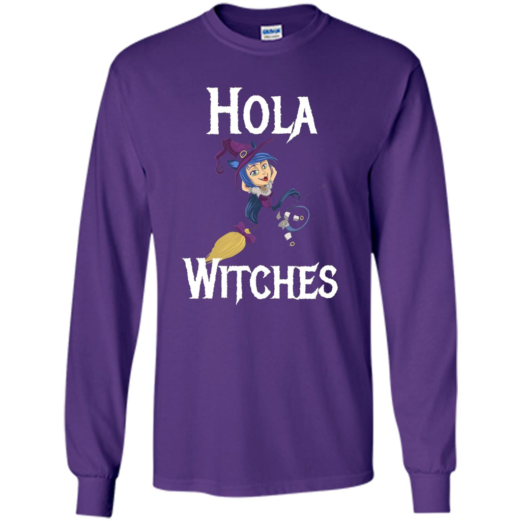 Hola Witches Halloween T-shirt Cute and Funny Witch