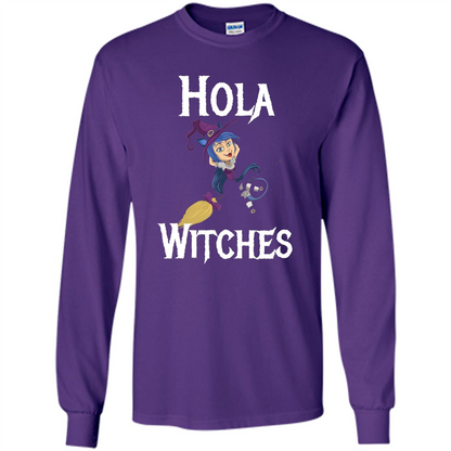 Hola Witches Halloween T-shirt Cute and Funny Witch