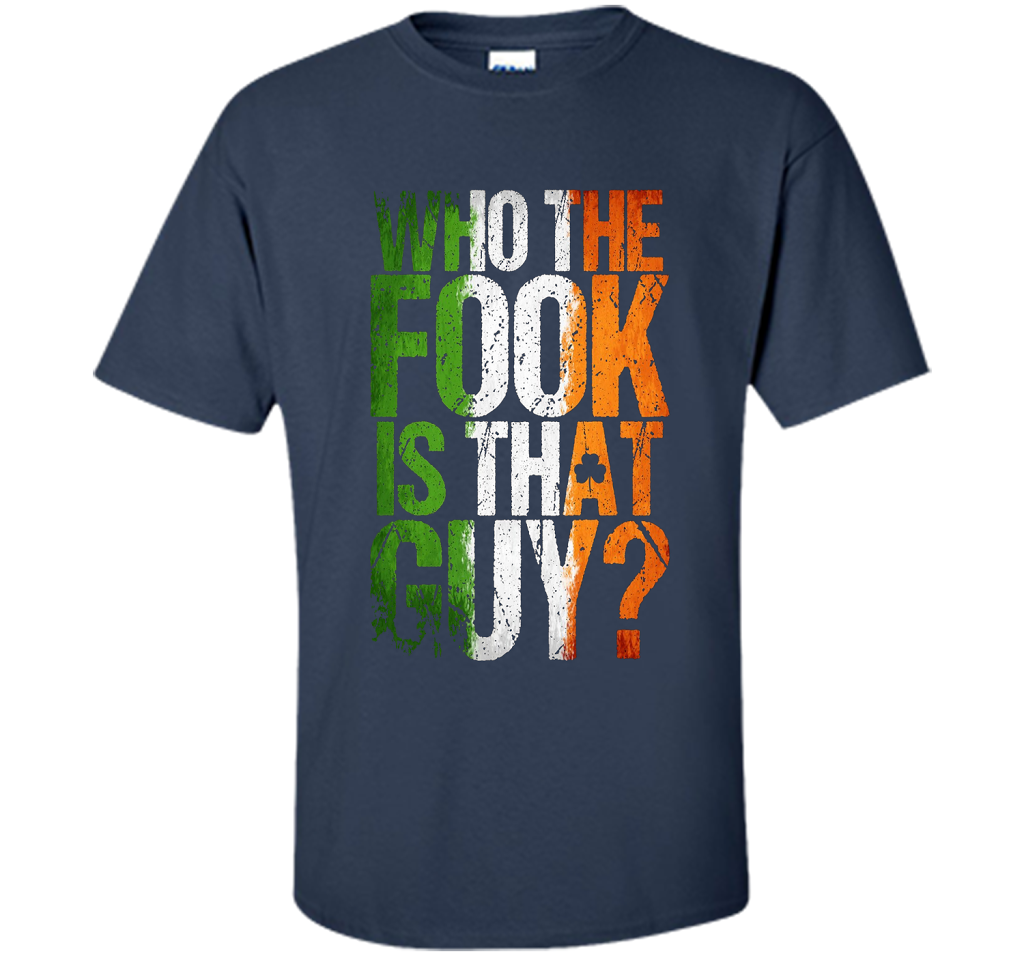 Boxing T-shirt Who The Fook Is That Guy Navy