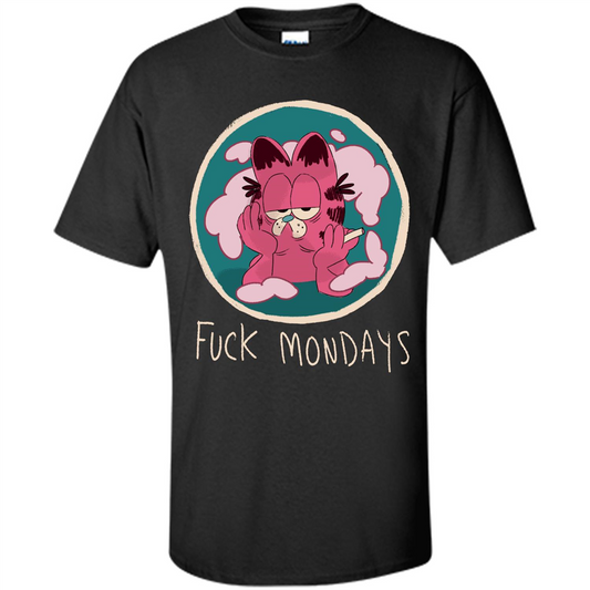 Funny T-shirt Fck Mondays Black