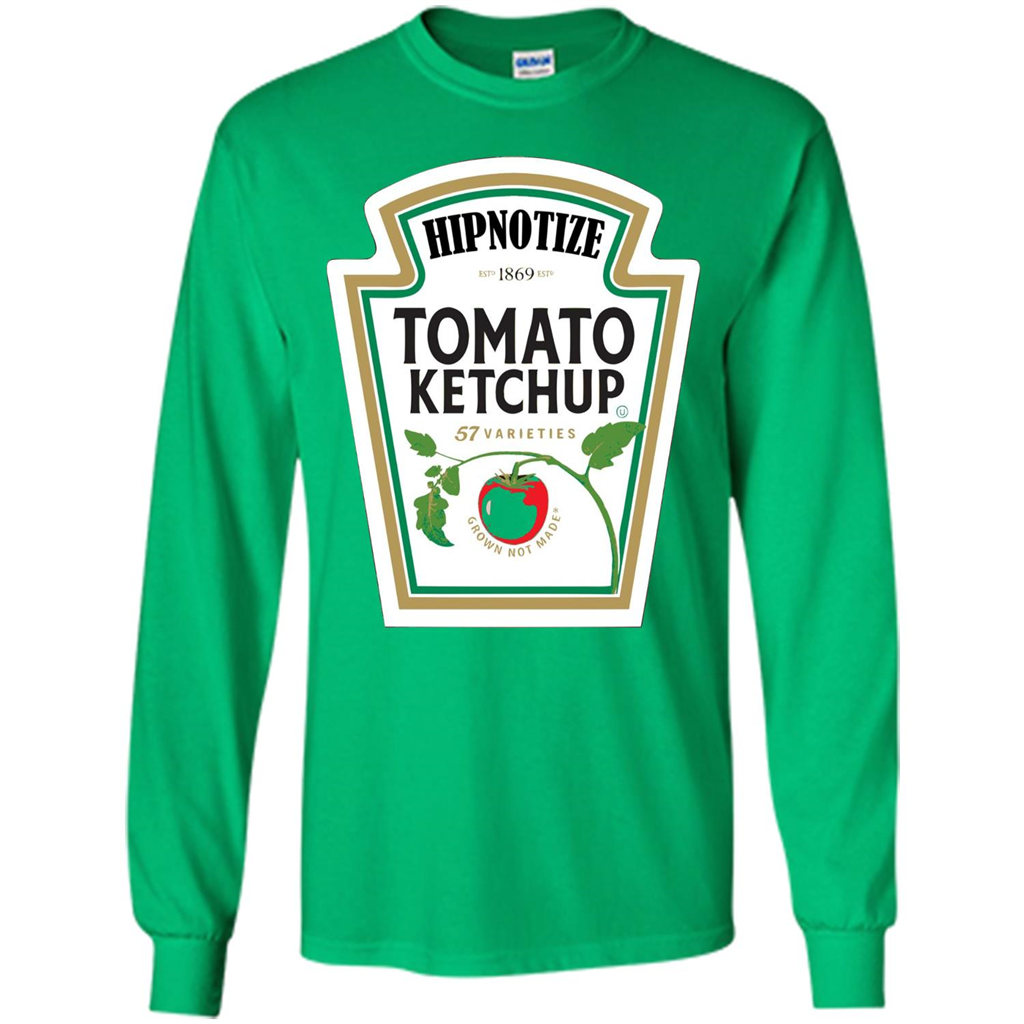Ketchup Condiment Costume T-shirt Tomato Ketchup 57 Varieties Grown Not Made Irish Green