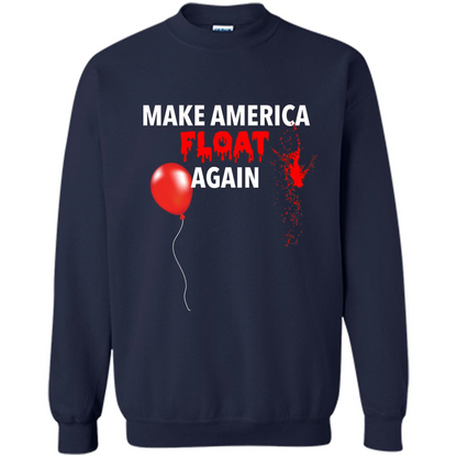 Make America Float Again T-Shirt Halloween Horror T-shirt Navy