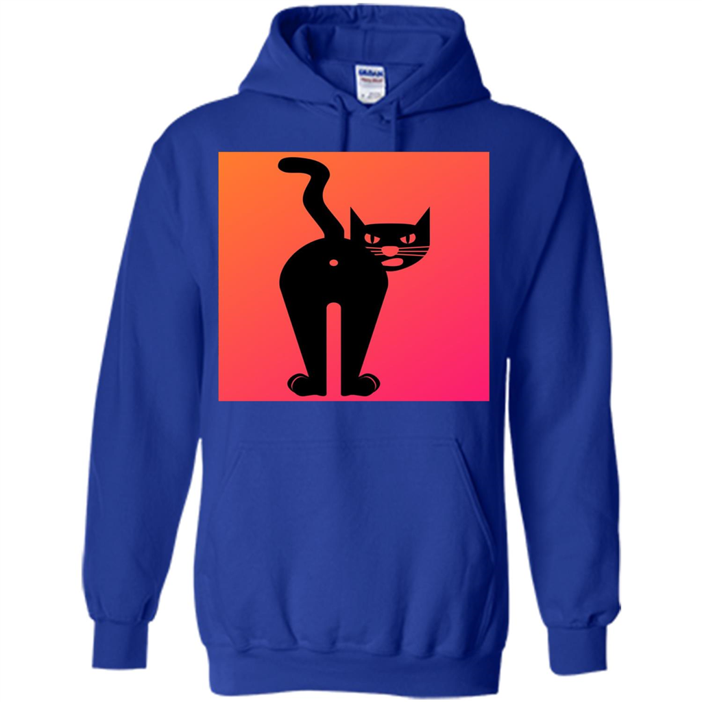 Cat Butt T-shirt Funny Cat Attitude T-shirt Royal