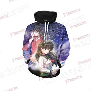 Inuyasha and Kagome New Look 3D Hoodie