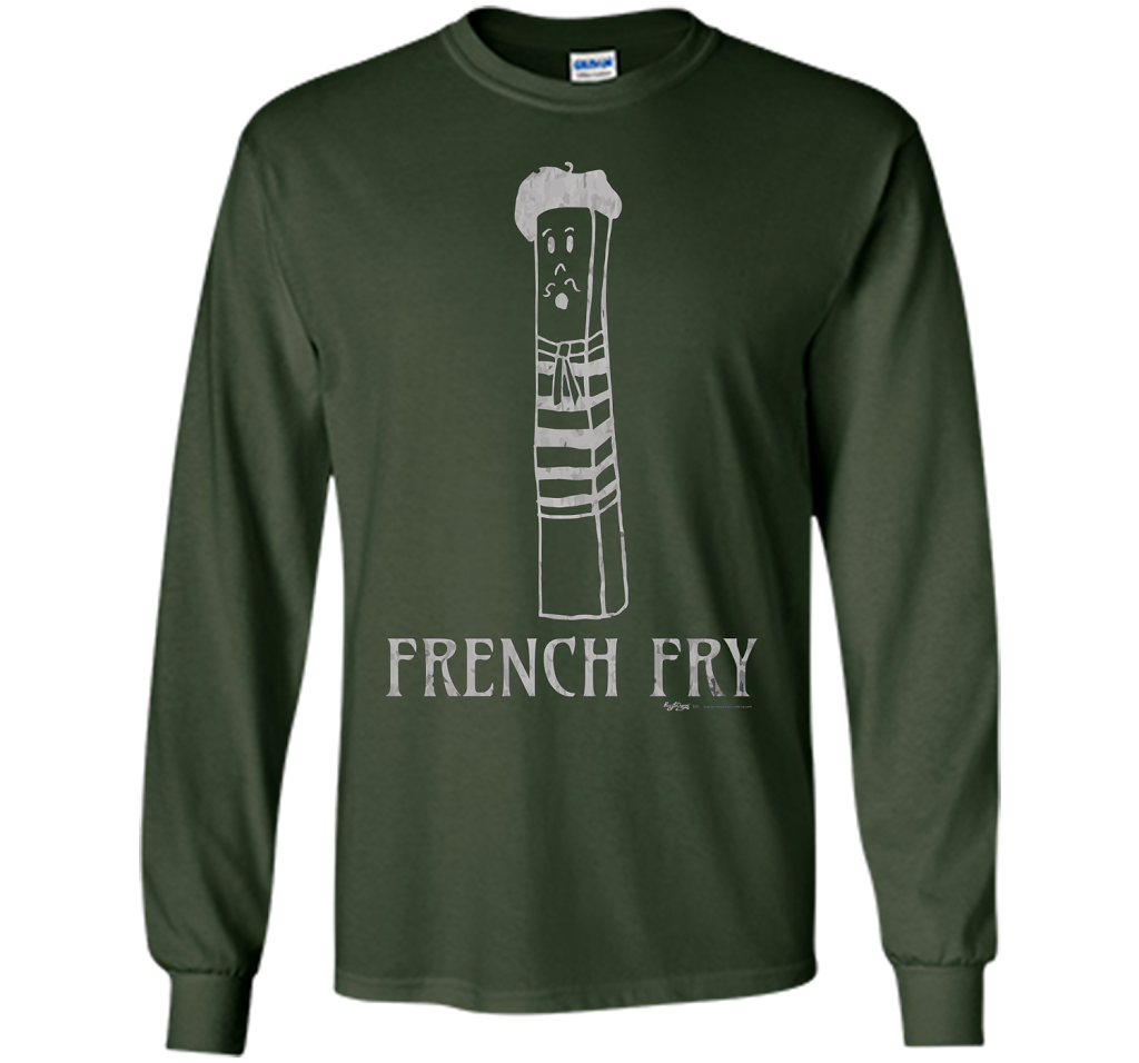 Vintage Paris French Fry T Shirt Men Women and Kids t-shirt Forest Green