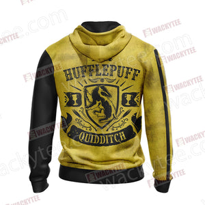 Harry Potter - Hufflepuff House Quidditch Unisex Zip Up Hoodie