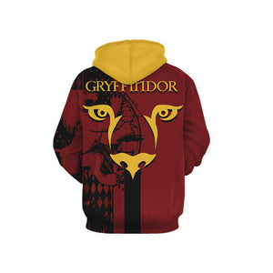 Quidditch Gryffindor Harry Potter New Look 3D Hoodie
