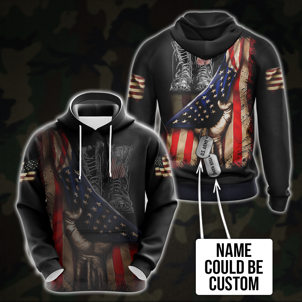 US Veteran T-shirt Zip Hoodie Pullover Hoodie 1 Hoodie