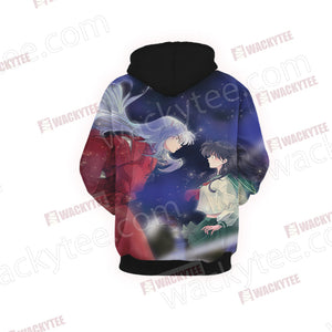 Inuyasha and Kagome New Look 3D Hoodie
