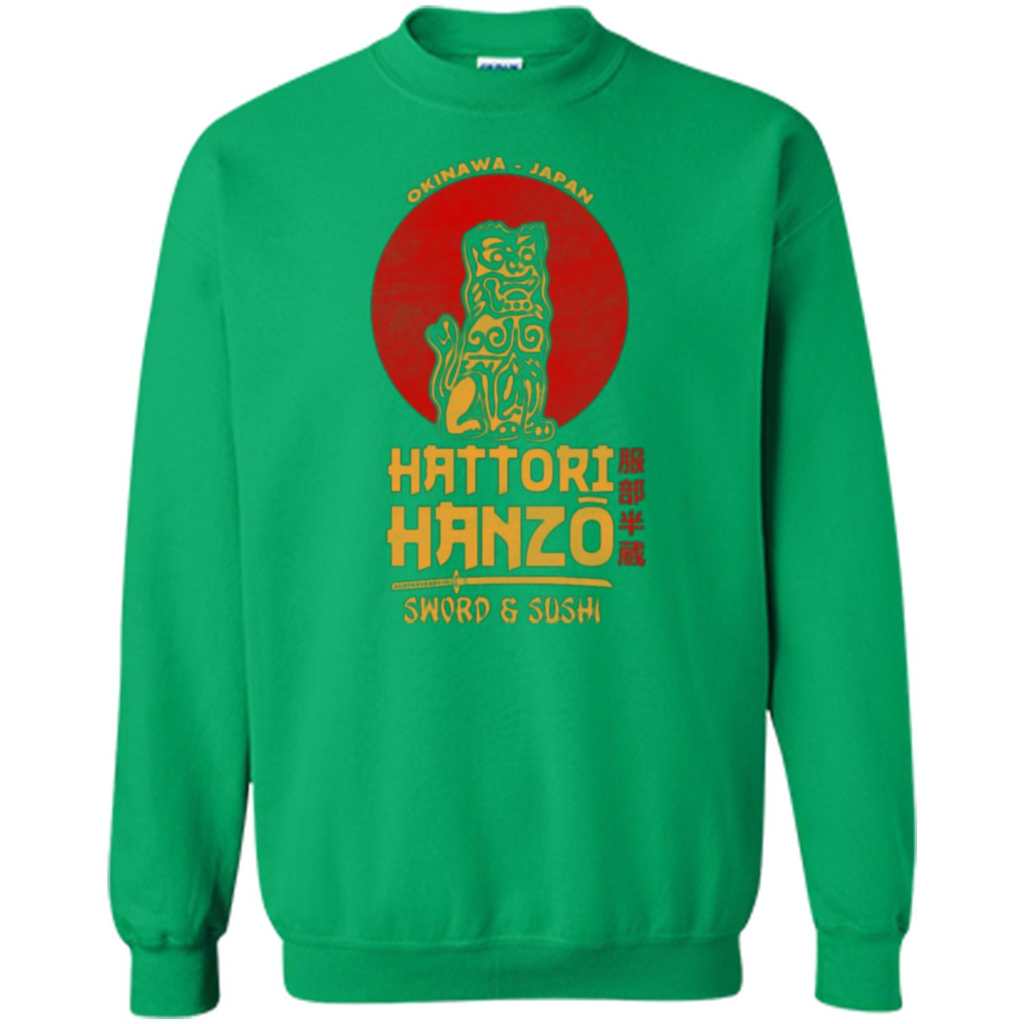 Hattori Hanzo Sword And Sushi T-shirt Irish Green