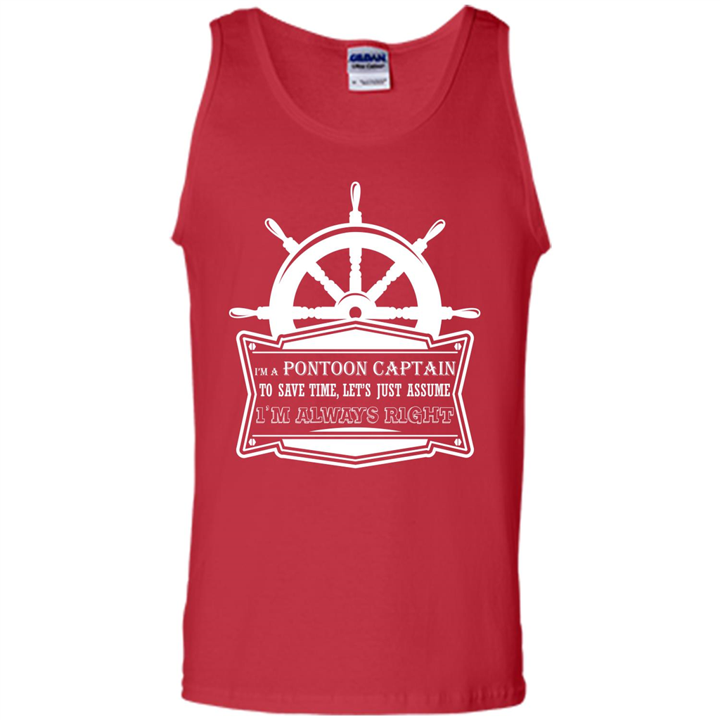 I'm A Pontoon Captain T-shirt Red