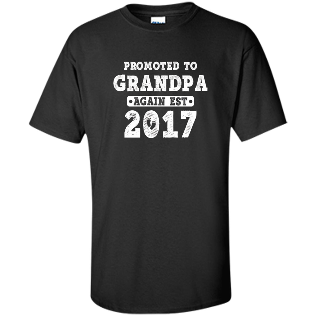 Men's Promoted to Grandpa Again Est. 2017 T-shirt Purple