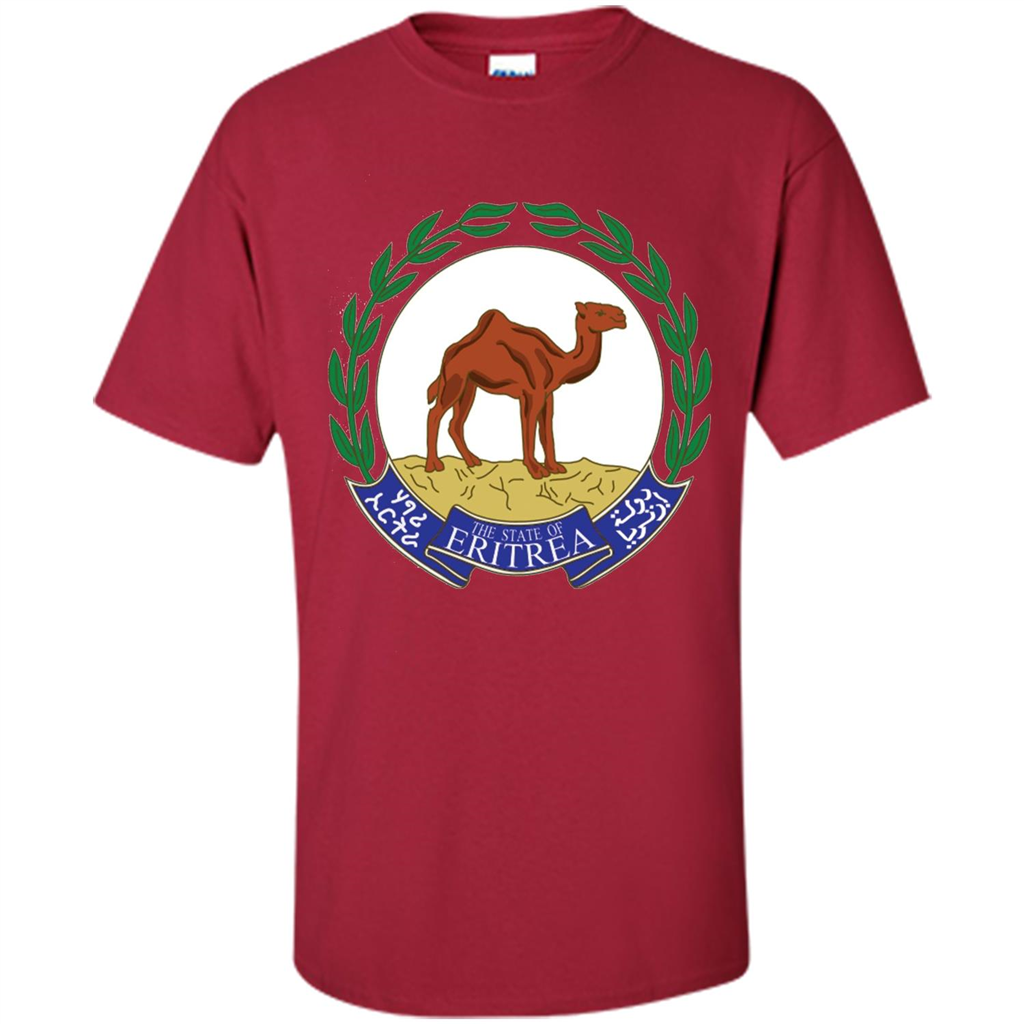 Eritrea Emblem T-shirt National Heritage Pride Cardinal