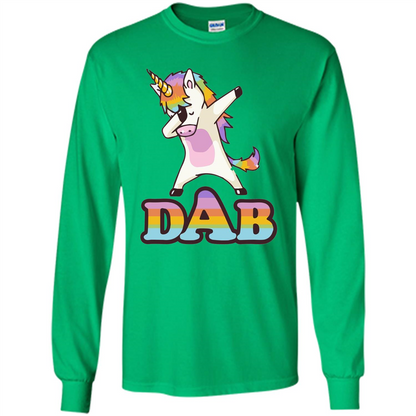 Cute Unicorn Dabbing T-shirt Irish Green