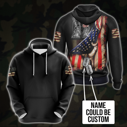 US Veteran T-shirt Zip Hoodie Pullover Hoodie 3 Hoodie