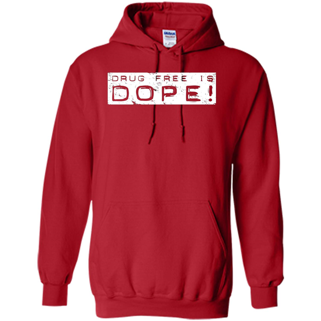 Drug Free Is Dope T-shirt Red