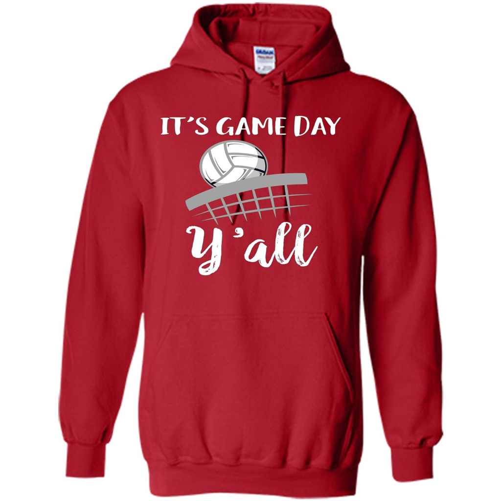 Volleyball Lovers T-shirt It's Game Day Y'all Tshirt Red