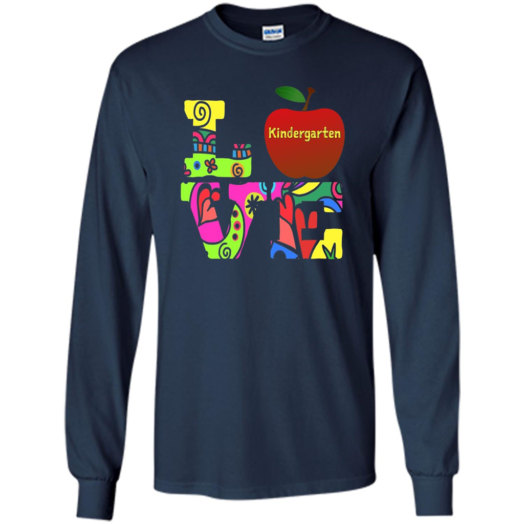 Kindergarten LOVE T-shirt School Day T-shirt Navy