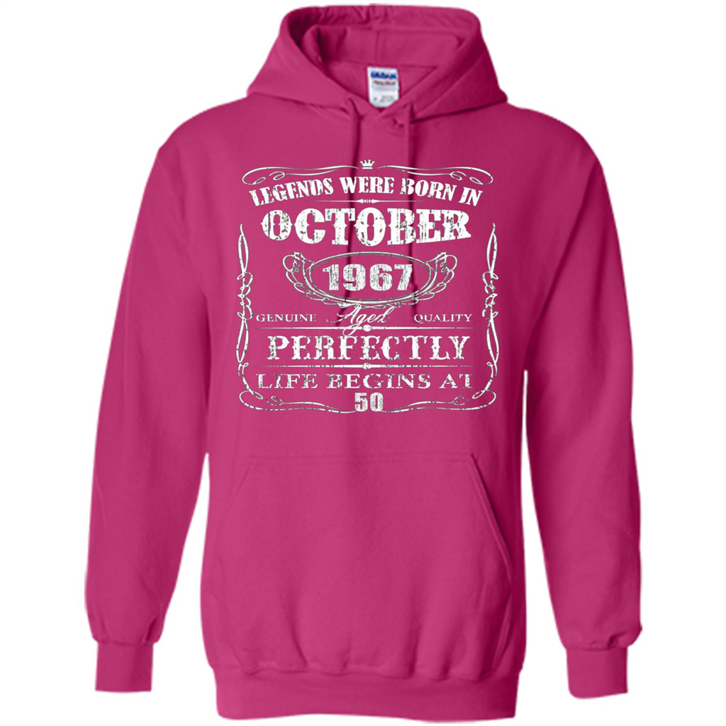Legends Were Born In October 1967 T-shirt Heliconia