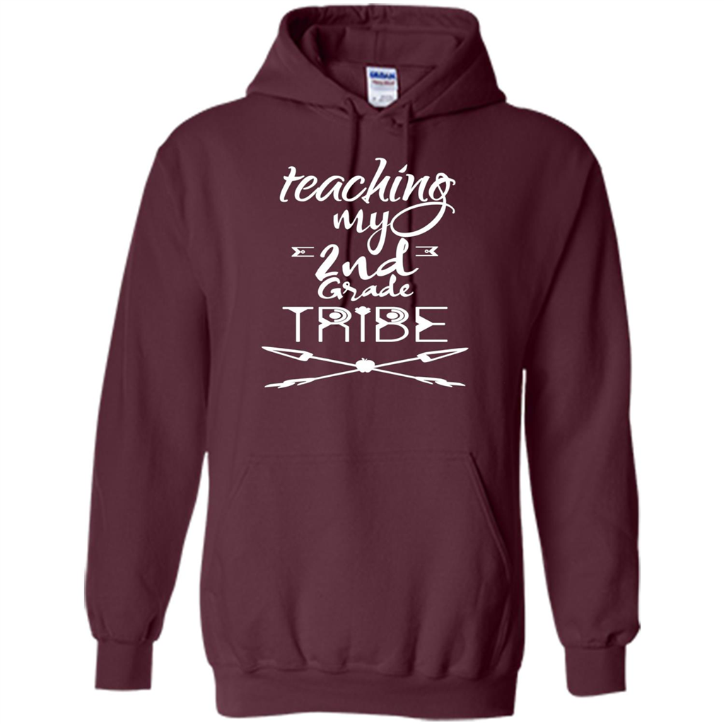 Back To School T-shirt Teaching My Second Grade Tribe Maroon