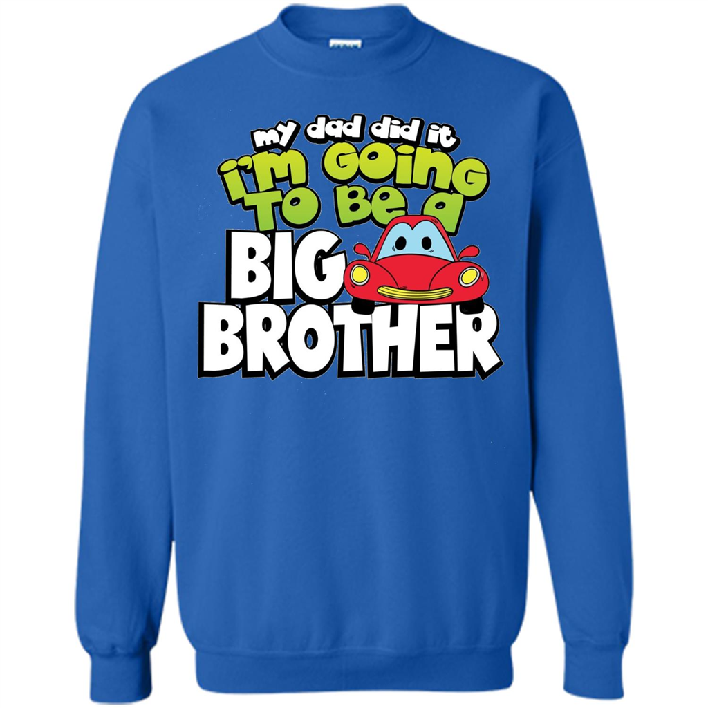 Car Brother T-shirt I'm Going To Be a Big Brother Royal