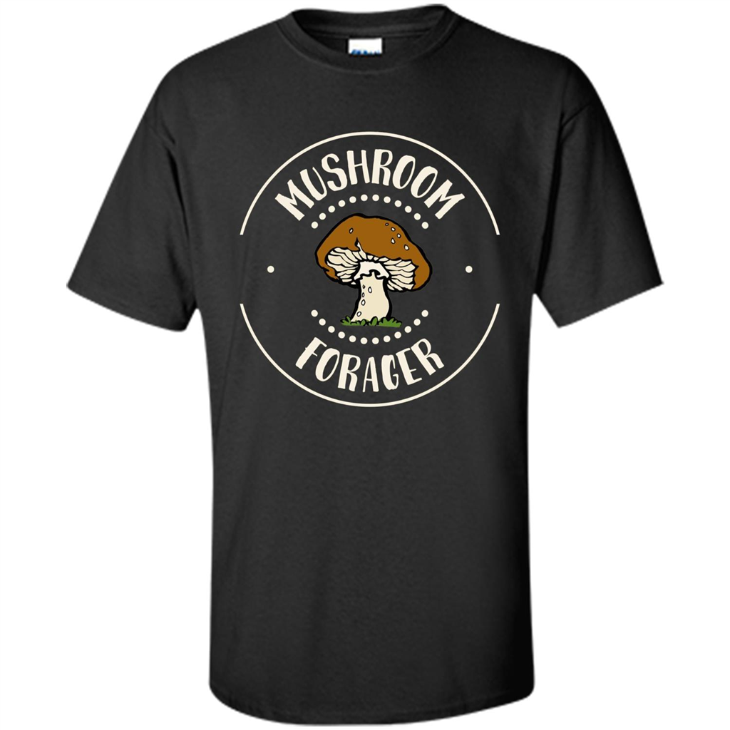 I Love Mushrooms T-shirt Mushroom Forager Black