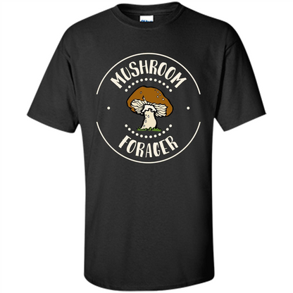 I Love Mushrooms T-shirt Mushroom Forager Black