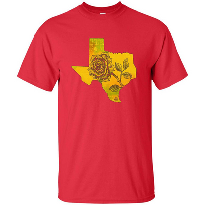 Yellow Rose Of Texas T-Shirt Red