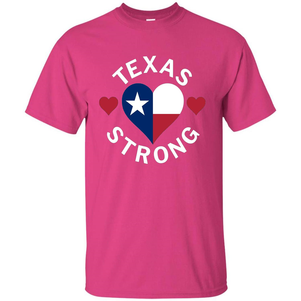 Texas Strong Hurricane Harvey Heart 2017 T-shirt Heliconia