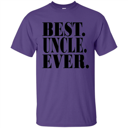 Best Uncle Ever T-shirt Purple