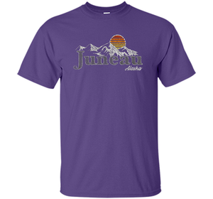 Retro Juneau Alaska Mountain T-shirt