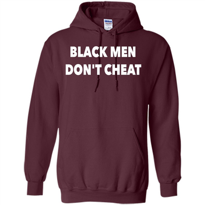 Black Men Dont Cheat T-shirt Maroon