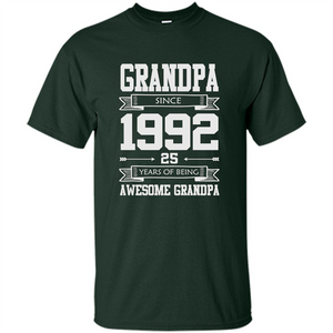 Grandpa Since 1992 - 25 Years Of Being Awesome Grandpa T-Shirt