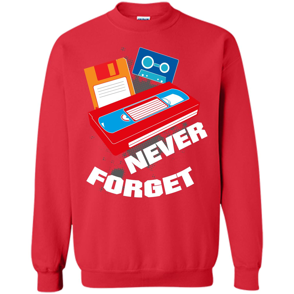 Floppy Disk Vhs 90s 80s T-shirt Never Forget Red