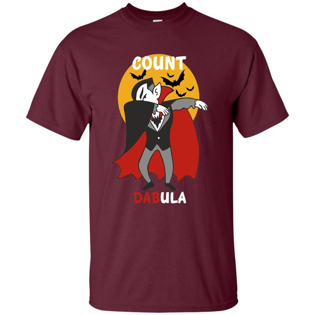 Count Dabula Dabbing Halloween T-shirt Maroon