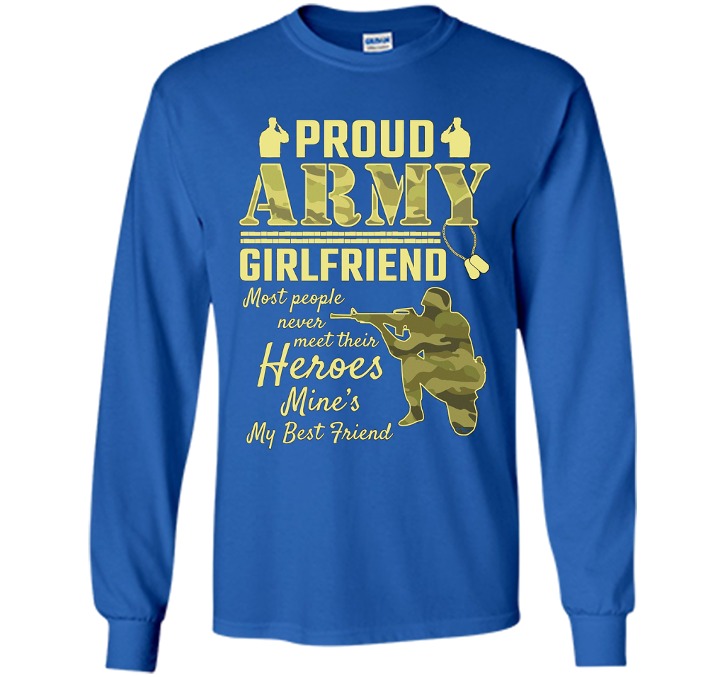 Proud Army Girlfriend T-shirt Royal