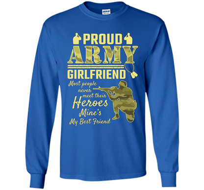 Proud Army Girlfriend T-shirt Royal