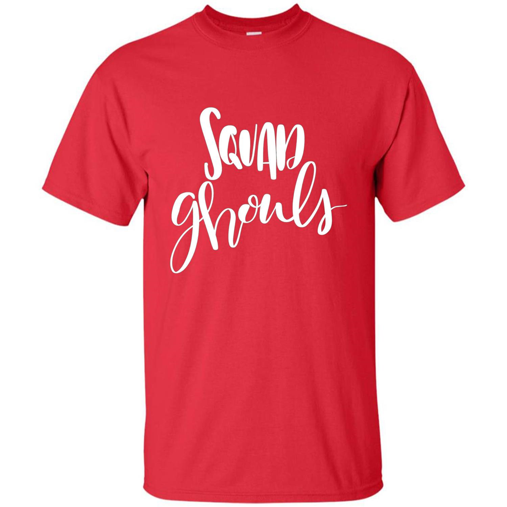 Squad Ghouls T-Shirt Halloween Funny Ghost Costume T-shirt Red