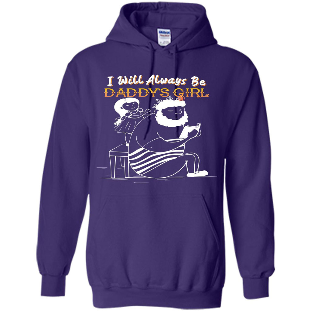 Daughter and Father T-shirt I Will Always Be Daddy‰۪s Girl T-shirt Purple