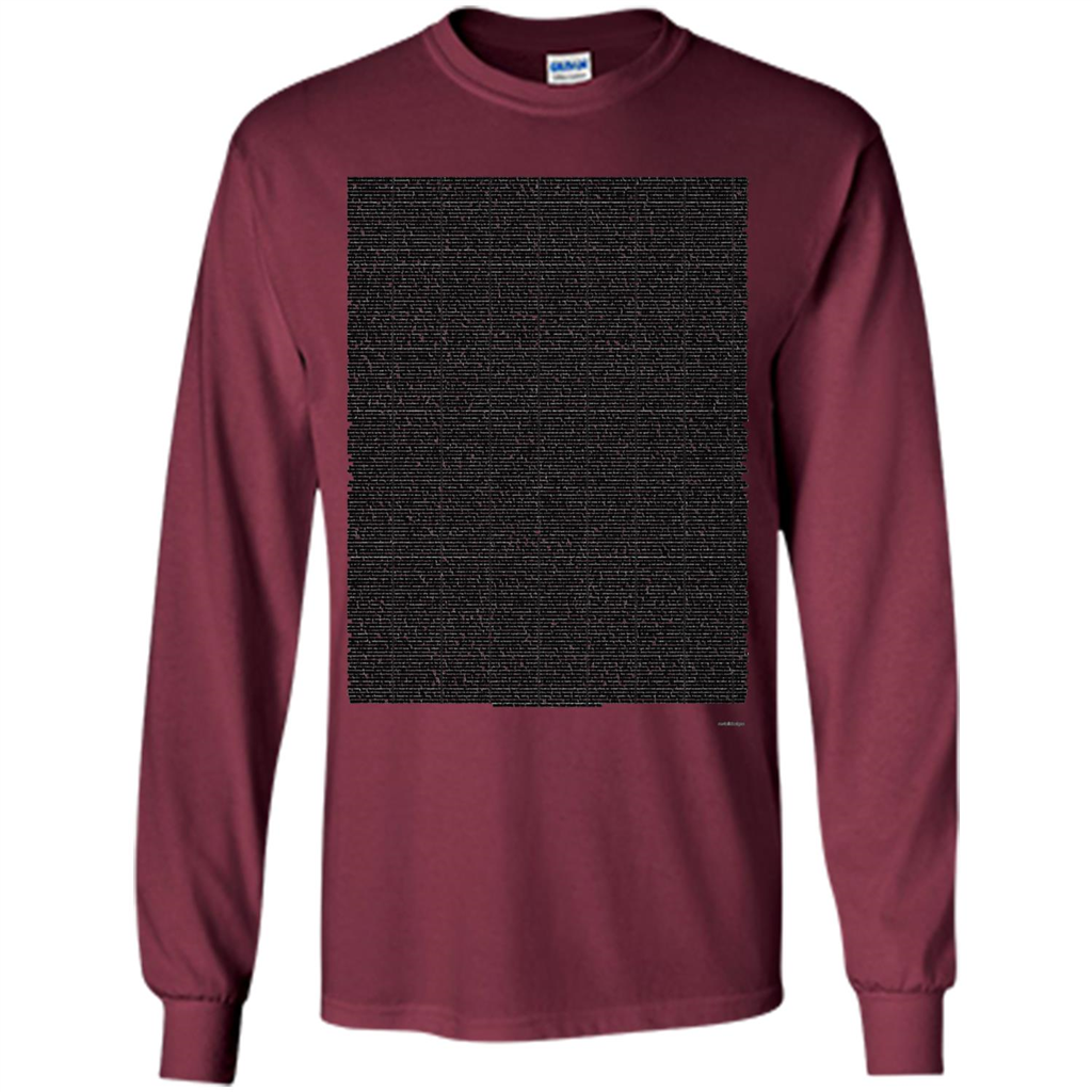 Bee Movie Script T-shirt Maroon