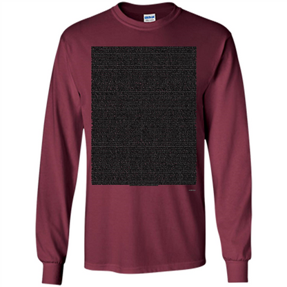 Bee Movie Script T-shirt Maroon
