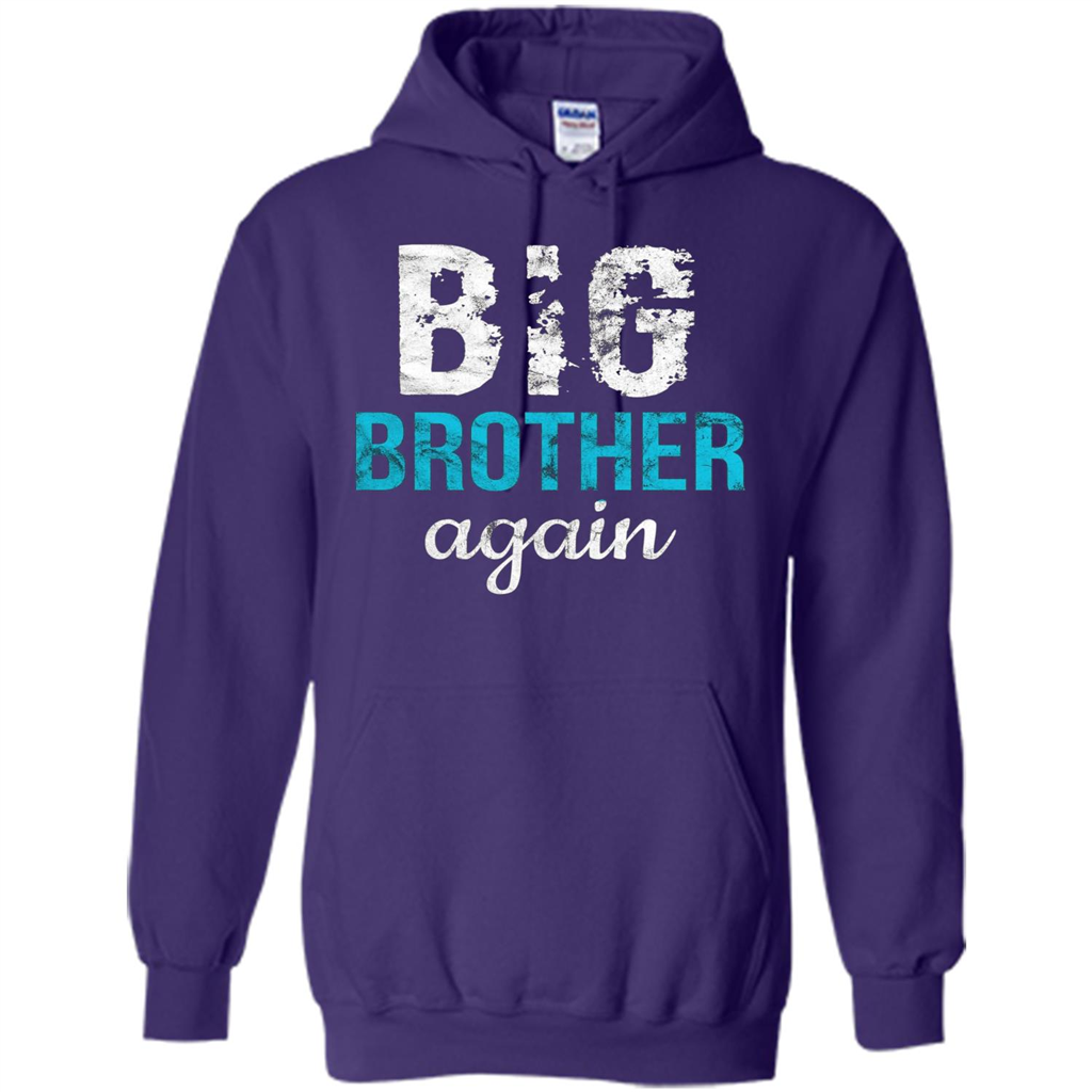 Big Brother Again Distressed T-shirt Purple