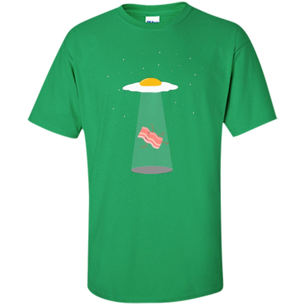 Cute Funny Bacon And Eggs UFO Irish Green