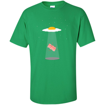 Cute Funny Bacon And Eggs UFO Irish Green