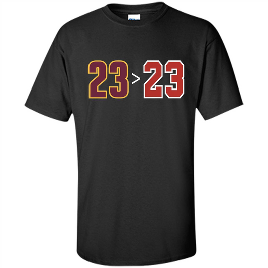 Basketball T-shirt 23 Is Greater Than 23 Black