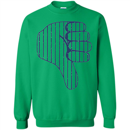 Baseball T-shirt Baseball Celebration Thumbs Down T-shirt Irish Green